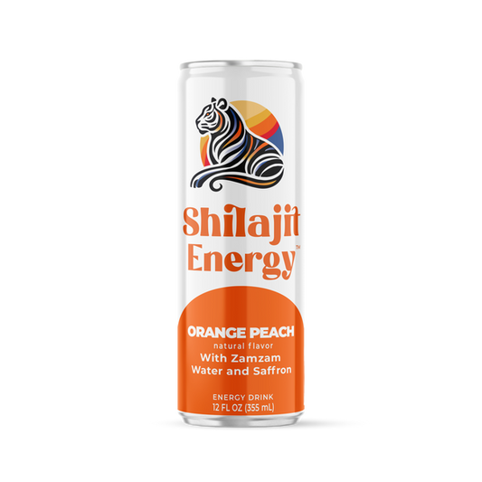 Orange Peach Shilajit Energy Drink